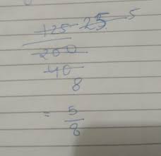 If you are using a calculator, simply enter 125÷200×100 which will give you 62.5 as the answer. Simplest Form Of 125 200 Brainly In