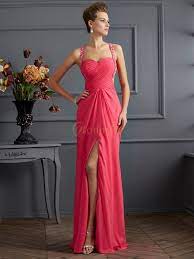 Dai modelli più eleganti, come il vestito. Fucsia Chiffona A Cuore Spalline Impero A Terra Abiti Bonnyin It
