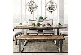 Rustic bedroom, western living room, solid wood tables and dining, huge selection of solid wood desk and lots of outdoor furniture Furniture Of America Mandy Cm3451a T Table Rustic Dining Table With Metal Base Nassau Furniture And Mattress Dining Tables