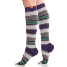 Graduated Compression Takes On A Fun Multi Colored Print On This Vim Vigr Women S 15 2 Knee High Compression Socks Womens Compression Socks Compression Socks