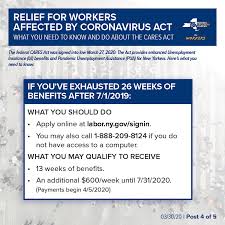 The pandemic unemployment assistance (pua) provides up to 39 weeks of unemployment benefits to individuals not eligible for regular unemployment compensation or extended benefits, including those who have you may be eligible for pua benefits, but being eligible for pua is not automatic. Nys Department Of Labor On Twitter The Caresact Provides Enhanced Unemployment Insurance Ui Benefits And Pandemic Unemployment Assistance Pua For New Yorkers See The Graphics Below On What You Need To Know