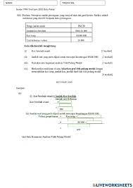 Soalan latihan titik pulang modal. Soalan Titik Pulang Modal Trial Spm 2020 Batu Pahat Worksheet