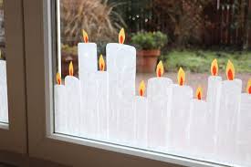 Christmas Window Decoration Make Transparent Paper Candles Diy Crafts