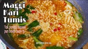 Mee kari nyonya ni yang special dia ada bau bunga kantan sikit. Maggi Kari Tumis Paling Sedap Simple Resepi Orang Bujang Maggi Kuah Malina Lina Pg Youtube