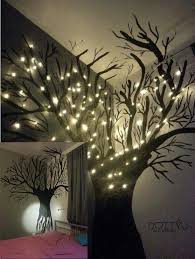Bisher hatte ich immer einen künstlichen weihnachtsbaum. Mit Schwarzer Farbe Einen Baum An Die Wand Malen Und Anschliessend Led Lichterketten Anbringen Wand Malen Baum Wand Wand