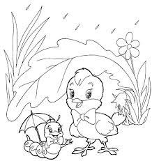 le coloriage de printemps a imprimer une activite pour enfant parfaite kawaii faneuse