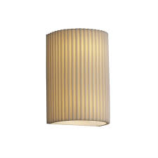 Justice Design Group 10 5 Exterior Wall Sconce Pleats Porcelain Pna 0945w Plet