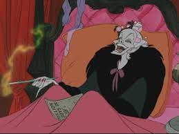 Cruella de vil is a fictional character in english author dodie smith's 1956 novel the hundred and one dalmatians. Cruella De Vil 101 Dalmatinec Risunki Disneya Kruella De Vil