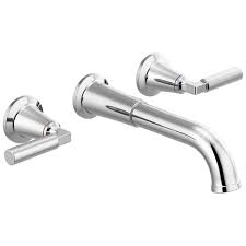 Find a grab bar to place near your toilet, tub, shower, or even on the wall to help you navigate your bathroom. Two Handle Wall Mount Bathroom Faucet Trim T3548lf Wl Delta Faucet