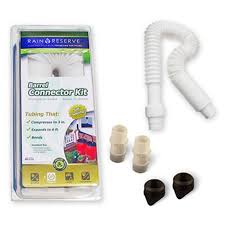 The overflow hose adapter can attach to a garden hose so that when the rain barrel fills up, the overflow water can drain to a nearby garden or lawn area. Enginuity 2012312 Rain Barrel Connector Kit Walmart Canada