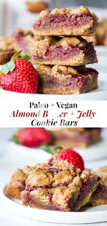Bars Beurre D Amande Et Jelly Cookie Paleo Vegan In 2020 Heathy Snack Paleo Dessert Vegan Cookies