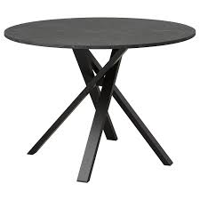 Get the best deals on ikea coffee tables. Mariedamm Poyta Musta Marmorikuvio 105 Cm Ikea In 2021 Black Marble Ikea Round Dining Table Marble Effect