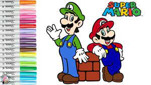 So, naturally kid's coloring pages based on the game and the character are among the most popular ones. Super Mario Bros Coloring Book Page Mario Luigi Princess Peach Nintendo Sprinkled Donuts Youtube