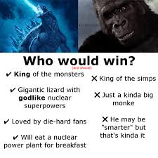 Make godzilla vs king kong vs bonk memes or upload your own images to make custom memes. Pick Your Side With These Godzilla Vs Kong Memes And Fanart Campus Sg Campus Magazine