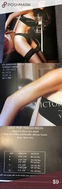 Nwt Victoria Secret Sz A Glamour Lace Thigh High New In
