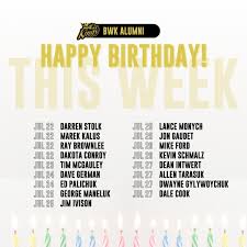 🎂 We're celebrating 1️⃣7️⃣ BWK alumni birthdays this week! 🎉 Jul 22