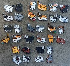 Neko Atsume Inspired Custom Kitty You Choose Any Common Cat Any Pose Phone Charm Keychain Pendant Pin Or Magnet Neko Atsume Neko Cute Pins