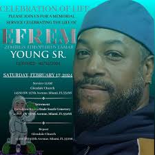 In loving memory Efrem Swole Young. Your laughter, kindness, and friendship  will forever be cherished. May your beautiful soul find eternal rest in  heaven. You will be deeply missed, but your memory