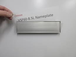 Working with client brand identity, kj signage and office cubicle name plate holders accommodate customizable graphic insert templates which can be printed on any standard office printer. Name Plate Inserts Nameplate Replacement Inserts Sign Inserts Signsource