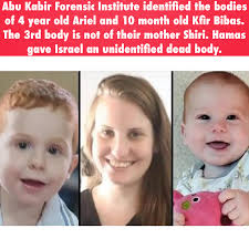 🚨Dramatic developments in the horrific saga of the Bibas family coming  from the Abu Kabir forensic institute in Tel Aviv tonight: 1) Forensic  professionals identified the bodies of Ariel and Kfir Bibas.