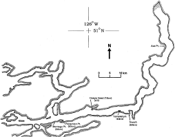 Plan View Of Knight Inlet Adapted From Stacey Et Al 1995