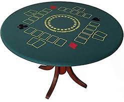 Amazon Com Fitted Round Elastic Edge Championship Poker Felt Game Table Cover Reversible To Solid Green Stretches To Fit 3 In 2021 Felt Games Table Games Table Covers