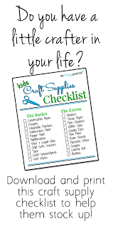 Stock Up With This Kid S Craft Supply List Kids Craft Supplies Kids Craft Supplies List Printable Crafts