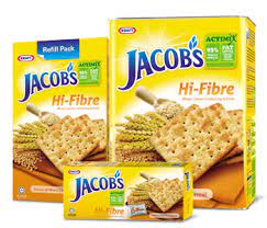Jacob's hi fibre wheat crackers! Tips Kurus Semasa Berpantang