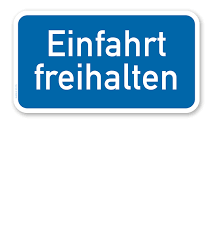 Sie erhalten ein schild in top qualität. Parkplatzschild Hinweisschild Einfahrt Freihalten P