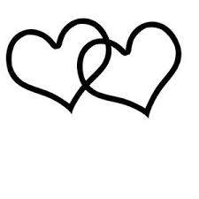 Interlocking Heart Clip Art Intertwined Hearts Heart Drawing