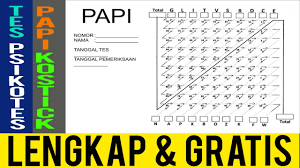 Maybe you would like to learn more about one of these? Terkini Kunci Jawaban Tes Papi Kostick