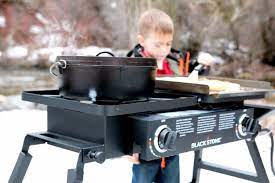 Hometailgater combo (griddle + grill). Blackstone Tailgater Portable Gas Burner Barbecue And Grill Combo With Open And Closed Stove Ideal For Hunting Fishing Camping And Amazon De Garten