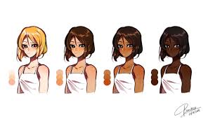 Anime Skin Color Palette Q House Pl Skin Color Palette Anime Hair Color Skin Palette