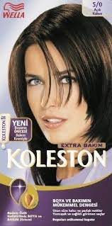 wella koleston sac boyasi 5 0 acik kahve sac boyasi sac