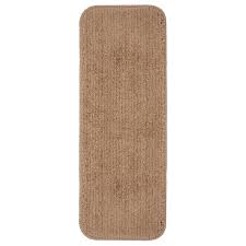 Prevent Slips And Falls While Climbing Up Or Down Your Stairs With This Ottomanson Softy Collection Beige Rubber Stair Tread Covers Stair Treads Ceramic Floor