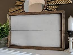 White Framed Blank Wood Sign Wood Home Decor Sign Etsy Wood Signs Handmade Wood Signs Farmhouse Style Sign