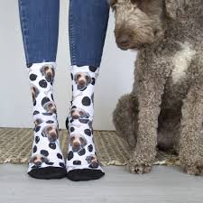 Custom photo knee high socks pet cat. Personalised Dog Pet Photo Socks By Solesmith Notonthehighstreet Com