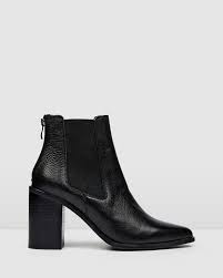 Black leather chelsea boots features in our shoes collection. Lover High Ankle Boots Black Leather Jo Mercer