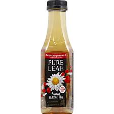The sweetened lipton tea has 48 mg caffeine, whereas, their sparkling lemon tea has 14 mg caffeine. Lipton Pure Leaf Raspberry Chamomile Tea Sendik S Food Market