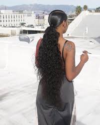 Go Follow Blackgirlsvault For More Celebration Of Black Beauty Excellence And Culture Weave Ponytail Hairstyles Ponytail Hairstyles Curly Hair Styles