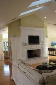 Fireplace Design Ideas With Vaulted Ceilings Fireplace Open Plan Vaulted Ceiling Design Ideas Pictures Fireplace Fireplace Design Brick Fireplace Makeover