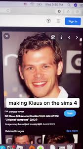 Klaus Mikaelson Sims 4
