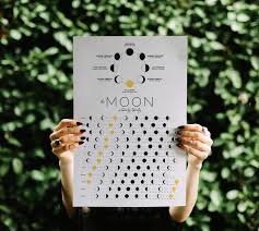 2020 Moon Calendar Misprint Sale Etsy Moon Calendar Calendar Lunar Calendar