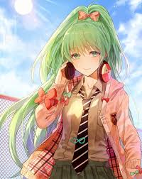 Are you searching for green anime png images or vector? Anime Girl Green Hair 748x943 Download Hd Wallpaper Wallpapertip
