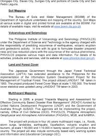 Country Report On Surveying And Mapping In The Philippines