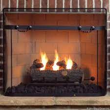 Replacement spark screen for vermont castings wood and coal stoves. Twist Handled Black Spark Guard Screen 37 X 31 Woodland Direct