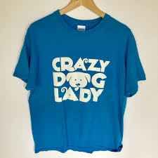 Vintage Unisex Crazy Dog Lady Shirt Size L Tiny Depop