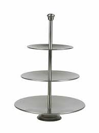 You can store many pastries and other snacks on this etagere to treat your guests. 3 Layer Tier Stainless Steel Round Serving Display Cakes Platter Food Stand Rack Ebay
