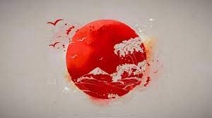 Red maple leaves on a sunny autumn day. Red And White Mountain Illustration Hd Wallpaper Wallpaper Flare