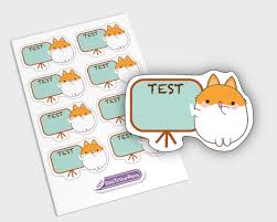 Exam Planner Stickers, Erin Condren Planner Stickers, Test Planner  Stickers, College Planner Stickers, EC Planner Stickers, Study Stickers